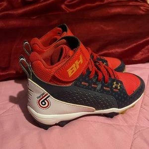 Baseball cleats Size 2 worn in ONE game.